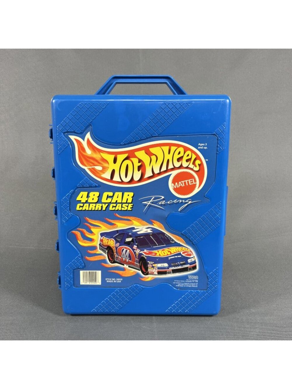 Vintage Hot Wheels Mattel 48 Car Hard Carry Case Racing  Blue 44 Dale Earnhardt